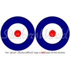 RAF Royal AirForce Type A Roundel 75mm (3") Stickers x2