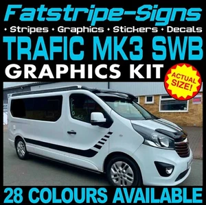 RENAULT TRAFIC MK3 SWB GRÁFICOS PEGATINAS CALCOMANÍAS RAYAS AUTOCARAVANA DEPORTE - Imagen 1 de 5