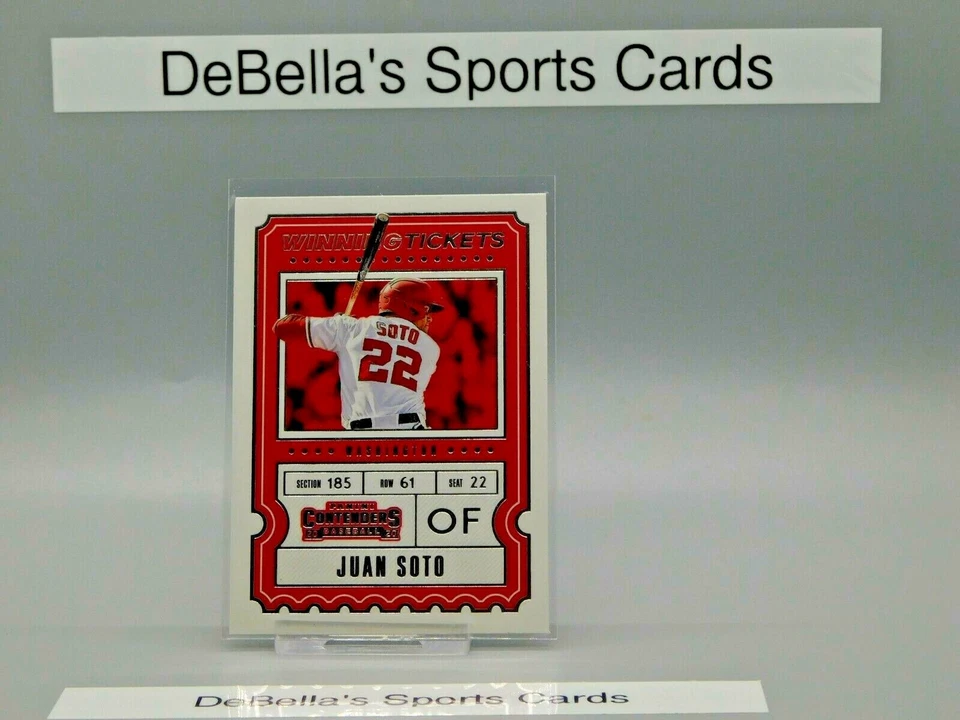 2020 Panini Contenders Winning Tickets #WT-12 Juan Soto Washington Nationals - Image 1 of 2