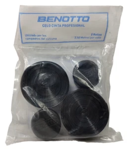 1 Benotto Black Smooth Handlebar Tape Cello Bar pack Vintage Bicycle eroica - Picture 1 of 5