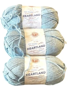 Lion Brand Heartland Garn Menge 3 5oz Knäuel #136 VOYAGEURS hellblau grau - Bild 1 von 4