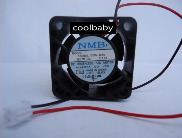 NMB 1608KL-05W-B20 Fan 40*40*20mm 5V 0.16A 2pin - Image 1 of 1