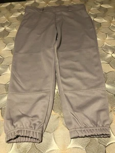 NWT Easton Youth  Gray Baseball Softball Pants Pull On Beltloops - Picture 1 of 3