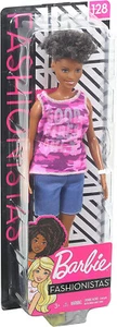 Muñeca Barbie Fashionistas #128 Buenas Vibras Solo Rosa Camuflaje Top Pantalones Cortos de Denim NUEVOS - Imagen 1 de 2