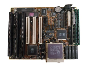 Zida 4DPS 2.x socket 3 motherboard + AMD 5x86 P75 133Mhz cpu + 32Mb RAM - Picture 1 of 12