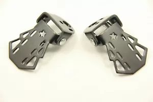 Piedini bicicletta bicicletta pedana pedana bambini ferro nero - Foto 1 di 6