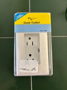 RV Designer S811, Self Contained Dual Outlet with Cover Plate, White, AC - Picture 1 of 3