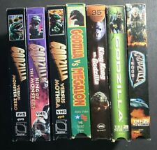 Lot Of 7 Vintage Godzilla VHS - Megalon, King Kong, 1999, 2000, Mothra, King Of