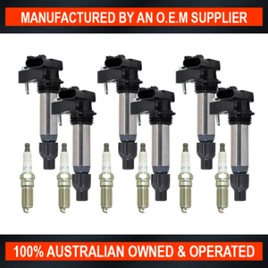 SWAN Ignition Coil & NGK Spark Plug Set Holden Commodore Calais VE Caprice WM - Picture 1 of 5