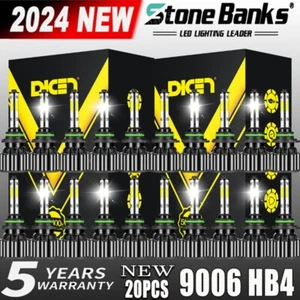 20PCS 4-Side 9006 LED Combo Headlight Bulbs High Low Beam Kit Super White NEW - Picture 1 of 11