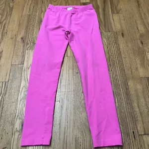 Leggings bambina Hanna Andersson 130 US 8 misto cotone rosa elastico in vita pull on - Foto 1 di 5