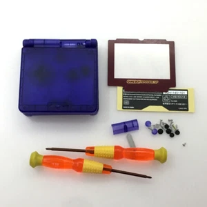 Transparent Blue Clear Shell Housing Case For Nintendo Gameboy Advance SP GBA SP - Picture 1 of 5