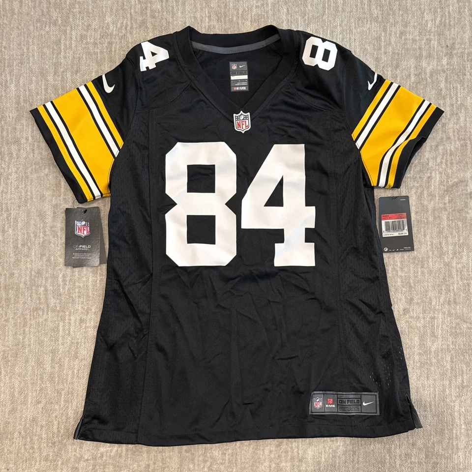 Women’s Size Large Nike Antonio Brown Pittsburgh Steelers Alternate Game Jersey