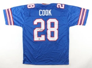 JAMES COOK SIGNED AUTOGRAPHED PRO STYLE XL CUSTOM JERSEY BECKETT QR CODE COA - Picture 1 of 3