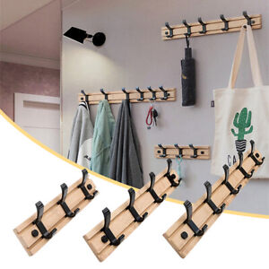 3-5 Hooks Nordic Bedroom Furniture Hat Rack Closet Bamboo Coat Hanger Wall Hook