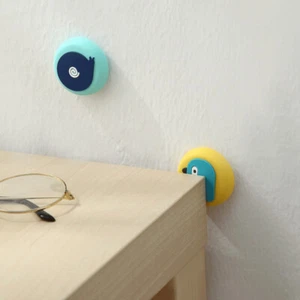 Silicone Handle Collision 2PC Door Stopper Cartoon Suction Cup Stickers Wall - Picture 1 of 16