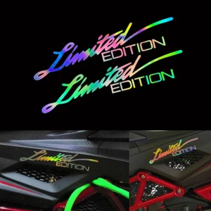 2 Piezas Láser Color EDICIÓN LIMITADA Carrocería Ventana Vinilo Calcomanía Coche Hágalo Usted Mismo - Imagen 1 de 12