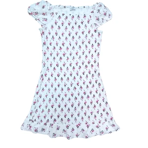 Abercrombie Kids White Floral Dress Girls 13/14 Cottagecore Coquette - Picture 1 of 7