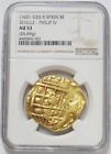 (1631 53) S R GOLD SPAIN 8 ESCUDOS PHILIP IV SEVILLE COIN NGC ABOUT UNC 53