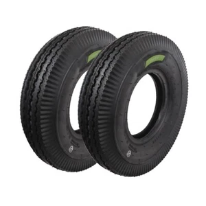 2 PNEUMATICI COPERTONI 4.00 – 8 GOMME 6 PR RUOTE RINFORZATE CARRELLO RIMORCHIO - Imagen 1 de 3
