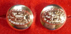 LOT OF 2 ANODISED CAP BUTTONS THE ROYAL ANGLIAN REGIMENT. 12MM. - Picture 1 of 1