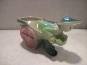 Vintage Shawnee Keramik asiatischer Mann/Rikscha Übertopf - Bild 1 von 12