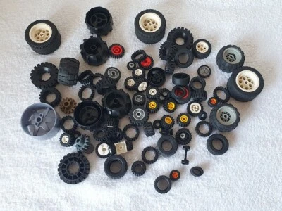 Lego Technic Konvolut – Reifen ✨ Räder für Autos ✨ LKW Fahrzeug ✨ Wagen schwarz - Bild 1 von 3