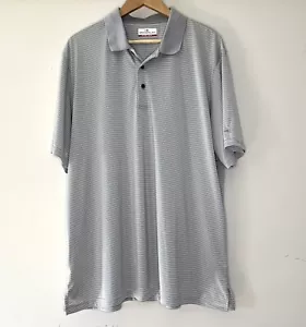 Grand Slam Performance Golf Shirt Poloshirt Herren Größe XXL grau gestreift kurzarm - Bild 1 von 4