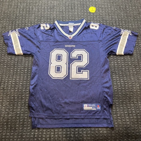 Reebok On Field Dallas Cowboys Witten #82 NFL Jersey Youth Kids SZ XL Navy Blue Cover