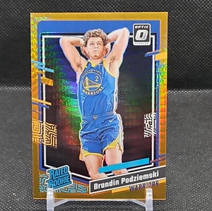 Brandin Podziemski 2023-24 Optic #203 Rated Rookie Orange Hyper 18/99 SSP - Picture 1 of 3