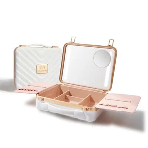 ROWNYEON Travel Makeup Case With Light Up Mirror - Portable Organizer and Train - Picture 1 of 7