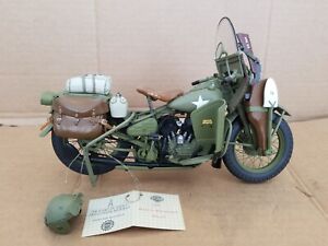Franklin Mint 1942 Harley Davidson WLA Military Motorcycle FREE SHIPPING