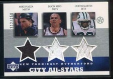 2002-03 UD SuperStars City All-Stars Piazza Kidd Martin Triple Jersey 212/250