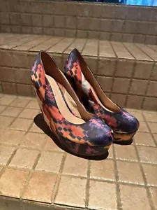 Aldo Damenschuhe Größe 5 Mehrfarbig Slipper Keilabsatz - Bild 1 von 6