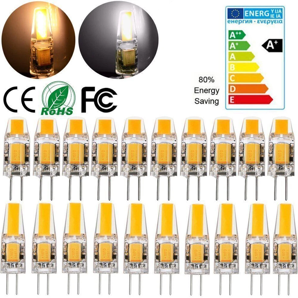 4-10x G4 LED COB Lampe 3W 6W AC/DC 12V Leuchtmittel Birne Warmweiß Kaltesweiß - Bild 1 von 4