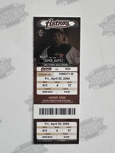 2004 Cincinnati Reds at Houston Astros Ticket 30.04.04 Roger Clemens Win 315 - Bild 1 von 1