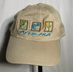Cactus Lizard ARIZONA embroidery Baseball Cap Adult One Size - Beige - Picture 1 of 8