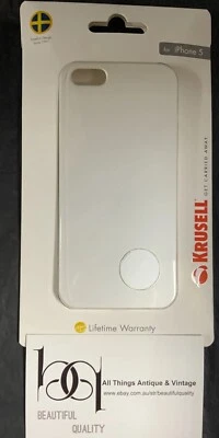 5 X Nuevo Krusell App IPh5 Color Cubierta Móvil Estuche Cubierta Blanco Apple iPhone 5 Caja Foto 1 de 4