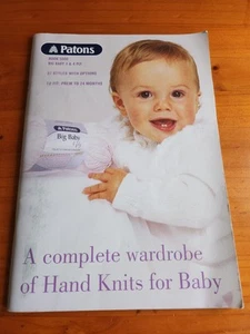 Patons Book #5000 Big Baby Patterns 3 & 4 Ply 37 Styles Prem to 24 months Knit - Picture 1 of 1