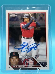 2023 Topps Chrome - Rookie Autographs Bo Naylor #RA-BN (AU, RC) - Picture 1 of 2