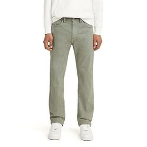 Pantalones de mezclilla Levi's 505 de corte regular para hombre, prenda de sombra teñida - gris verdoso 40X32 - Imagen 1 de 6