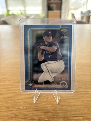 2025 Topps Pro Debut Trey Yesavage Blue Refractor Chrome Non Auto Parallel /150! - Image 1 of 2