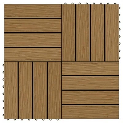 Terrassendielen Holzfliesen Klick Fliese Terrassenfliesen 11 Stk. WPC vidaXL - Bild 1 von 4