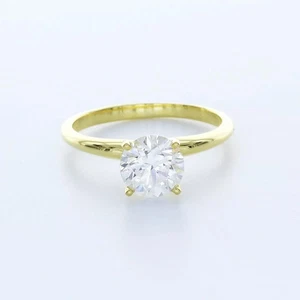 Solitär Verlobungsring zierlich 14K Gold 1,73 ct rund Lab-gezüchtet Diamant E VS1 - Bild 1 von 5