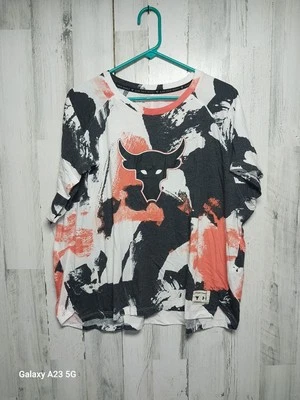 Under Armour Women's Project Rock Print Short Sleeve Shirt XXL - Image 1 of 4