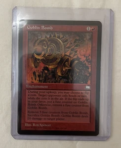 1x Goblin Bomb Weatherlight MTG Magic the Gathering LP - Picture 1 of 3