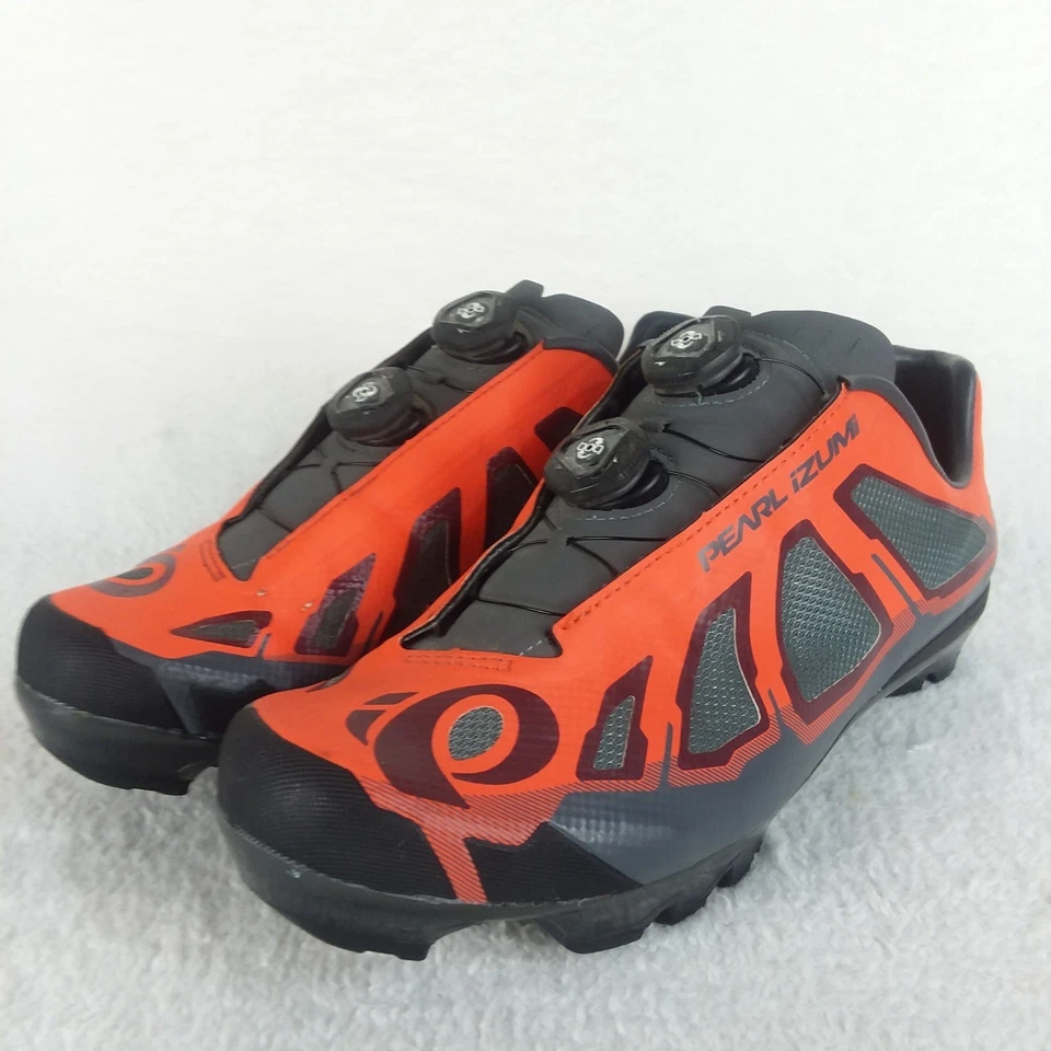 Велосипедные туфли с оранжевым циферблатом Pearl Izumi X Project 1.0 BOA 46 евро бутсы Shimano - Изображение 1 из 4