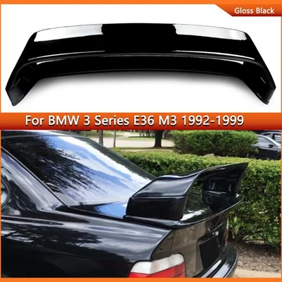 For 1992-1999 BMW E36 M3 LTW GT High Style Rear Trunk Spoiler Wing Glossy Black Foto 1 de 4