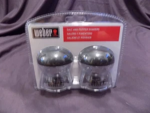 NUOVO set shaker sale e pepe acrilico trasparente a forma di griglia a carbone marca Weber - Foto 1 di 2