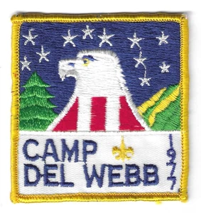 BSA CAMP DEL WEBB, BOULDER DAM-LAS VEGAS COUNCIL 1977 PATCH - Bild 1 von 3